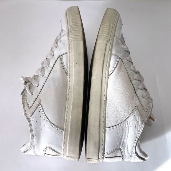 MM6 MAISON MARTIN MARGIELA Leather Low Top Sneakers in White Size 39.5/9.5 - Picture 9 of 15